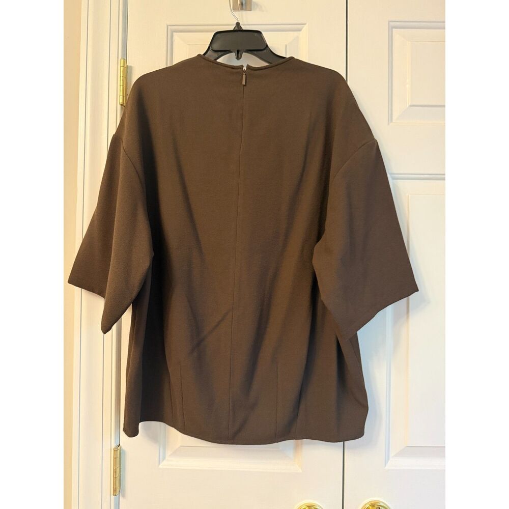 Tibi Mica Crepe Easy T-Shirt - Picture 4 of 4